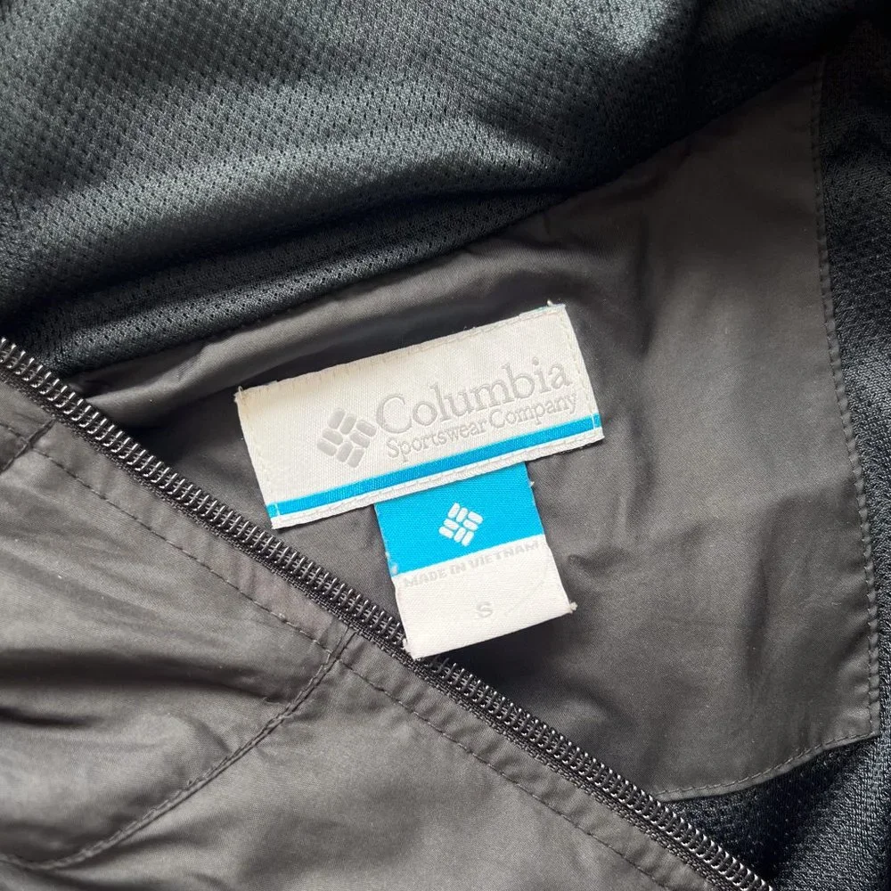 Columbia Black Windbreaker Jacket - Picture 4 of 4